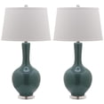 thumbnail image 1 of Safavieh Lighting Collection Blanche Gourd Teal And White Table Lamp, Set Of 2, 1 of 4