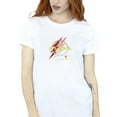 thumbnail image 3 of DC Comics T-Shirt Boyfriend en Coton Logo Flash Lightning pour Femmes, 3 of 4