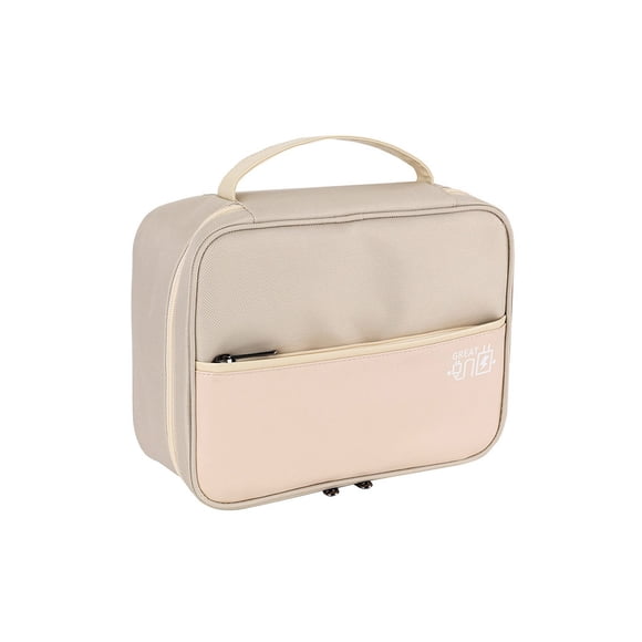 Advancent Estuche para cable de cámara con protección de asa Bolsa de transporte Banco de energía Auricular Ratón Bolsas de almacenamiento Almacenamiento y organización del hogar Beige