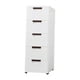 thumbnail image 2 of Gabinete para armario, oficina, archivador rodante de 5 cajones, armario con 4 ruedas giratorias, gabinete con ruedas para sala de estar y hogar, 2 of 9