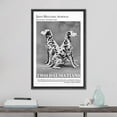 thumbnail image 2 of PixonSign Framed Canvas Print Wall Art Jesus Ausencia Watercolor Pastel Dalmatian Dogs Classic Vintage Illustrations Fine Art Decorative Multicolor for Living Room, Bedroom, Office - 16"x24" BLACK, 2 of 5