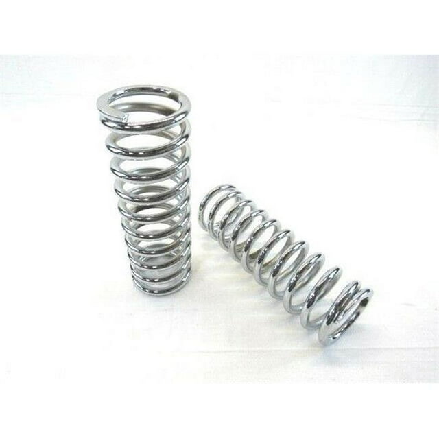 350 lbs & 2,5 ID x 12 in. Bobine Haute sur Ressorts de Choc &44; Chrome