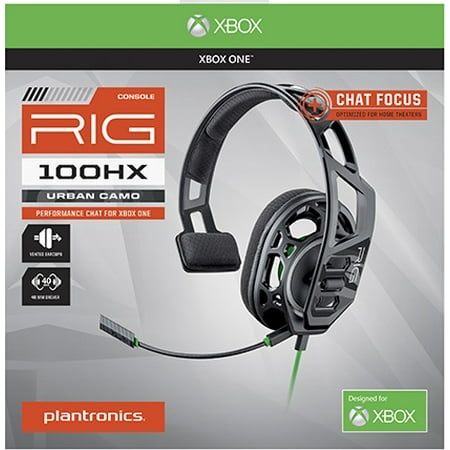 Plantronics RIG 100HX Camo Chat Gaming Headset for Xbox
