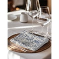 thumbnail image 6 of Blue Flowers Cloth Napkins Set of 8 Reusable Dinner Napkins, Retro Rustic Botanical Floral Leaves Vines Cocktail Napkin Washable Table Napkins for Wedding/Holiday Party/Baby Shower 20"x20", 6 of 7