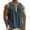 Navy, variant on Horkkom Linen Shirts for Men Solid Color Button Tank Tops Summer Workout Gym Muscle Shirts XXXL