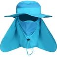 thumbnail image 2 of DDYOUTDOOR Summer Outdoor Gardening Sun Protection Fishing Cap Neck Face Flap Hat Blue, 2 of 7