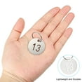 thumbnail image 3 of Uxcell Number Key Tag, 30mm Stainless Steel 11-20 ID Number Tags with Metal Ring Identifiers Keys Label, Silver Tone, 3 of 6