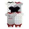 Little Star Organic Baby Boy 5 Pk Short Sleeve Bodysuits, Size Newborn-24 Months