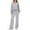 14#Gray, variant on Women's Sweatsuits 2 Piece Outfits Lounge Sets Long Sleeve Casual Pullover and Baggy Sweatpants with Pockets Black 2XL