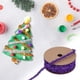 thumbnail image 4 of Cinta con flecos brillantes para envolver regalos de Navidad | Guirnalda de hilo decorativa con alambre para decoraciones navideñas, lazos y manualidades, 4 of 5