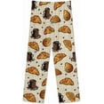 thumbnail image 5 of Top-kevin Womens Pajamas Set Croissant Pancake Strawberry Soft Long Sleeve Sleepwear Button Down Sets, 5 of 12