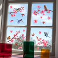 thumbnail image 5 of Spring Summer Tree Branch Bird Strike Window Cling, Anti Collision Wall Glass Sticker Decal Hummingbird Bluebird Decor, Fall Autumn Home Kitchen Office Fridge Decorations, 5 of 6