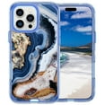 thumbnail image 2 of Allytechgroup for iPhone 16 Pro Max Case, 3 Layers Protection Slim Lightweight Shockproof Soft TPU & Hard Back Protective Bumper Cover Marble Shell, C, 2 of 2