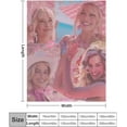 thumbnail image 2 of Sexy Margot Robbie Blanket Super Soft Throw Blanket Silky Flannel Lightweight for Sofa, Bed Blanket All Season Use 30""*40""（76 * 100cm）, Style, 2 of 6