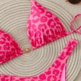 thumbnail image 4 of Glisme Pink Bikini Sets For Women Polka Triangle Bikini Two Piece Swimsuit For High Waisted Beachwear For Beach Play, 4 of 5