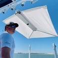 thumbnail image 3 of TACO Marine T10-3000-4 ShadeFin with White Fabric, Bag and Fixed Rod Holder Mount Kit - Black, 3 of 3