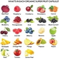 thumbnail image 2 of Fruits and Veggies Supplement (60 Day Supply) Powerfull Blend of 39 Whole Fruits and Veggies, Fills Nutritional Gaps, Get Energy, Well-being. USA Made Non-GMO/Vegan/Gluten Free, 2 of 6