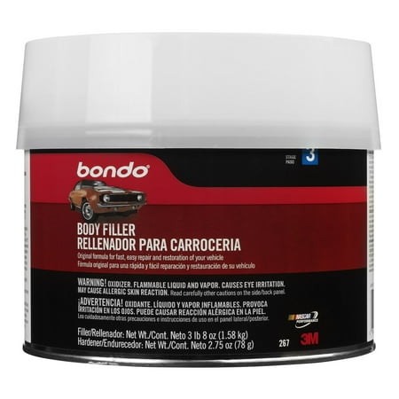 Bondo 267 Lightweight Auto Body Filler, 1/2 Gallon, Salmon, Each