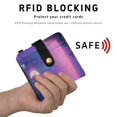 thumbnail image 4 of Small Wallet For Women Bifold Leather Pocket Coin Credit Card Holder With RFID Blocking Dreamy Night, 4 of 6