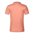 thumbnail image 2 of Striped Casual Shirt V Neck Button Business Versatile T-Shirt Top - Polyester Material, Stitching Design, Perfect for Everyday Life, 2 of 6