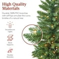 thumbnail image 4 of Best Choice Products 12ft Prelit Pencil Christmas Tree, Spruce Style Holiday Decor w/ 1,818 Tips, 700 Lights, Base, 4 of 8
