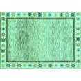 thumbnail image 1 of Ahgly Company Indoor Rectangle Abstract Turquoise Blue Modern Area Rugs, 8' x 12', 1 of 4