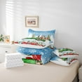 thumbnail image 5 of Feelyou 3D Santa Claus Twin Bedding Sets 7-Piece, Kawaii Gnome Bedding Comforter Set, Dreamy Winter Christmas Reversible Sheet Sets, Super Cozy Room Decor, 5 of 8
