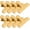 Golden-3 inch, variant on Chip Clips, 8 Pack Bag Clips, Stainless Steel Bags Clip for Food, Clips for Chips and Other Food Bags, Office Kitchen Home Usage Storage(Golden)