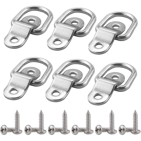 FanShow Stainless Steel Eyelet, Lashing Hook, 6 Pieces Diamond Eyelet ...