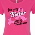 thumbnail image 4 of Inktastic For My Sister Breast Cancer Awareness Women's T-Shirt, 4 of 5