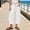 White, variant on Women's Pants Elastic Waist Loose Banana Shaped Cropped Summer Pants for Women Beige L