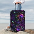 thumbnail image 4 of Uemuo Multi-colored Spiders Printed Washable Luggage Cover - Fashion Suitcase Protector Fits 18-32 Inch Luggage -Small, 4 of 9