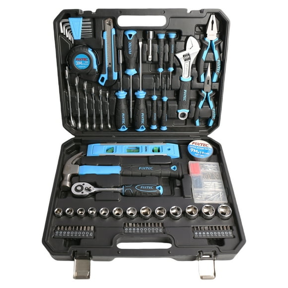 FIXTEC Home Repair Tool Set with 234 Pcs, Carrying Case, FHTK234