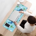 thumbnail image 3 of Long Mouse Pads for Desk,Light Blue Dinosaurs Palms Eggs Pattern Desk Mats on Top Of Desks, Desk Mouse Pad Extra Large with 3mm Non-Slip Base and Stitched Edge for Gaming,Office,Work,Home 31.5"x11.8", 3 of 6