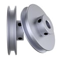 thumbnail image 4 of CHANCS Outer Diameter 100mm Single Groove Pulley 16mm Fixed Bore Pulley for Drilling Machine 6MM PU Round Belt, 4 of 6