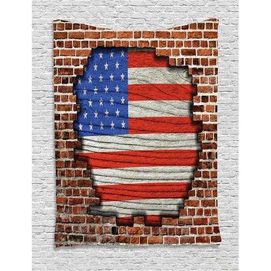  USA  American Flag Art  Wall  Hanging Tapestry for Bedroom 