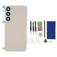 thumbnail image 1 of unique Back Glass Cover with with Pre Installed Camera Lens Professional Repair Tool Kit for Samsung Galaxy S23 Plus White, 1 of 5