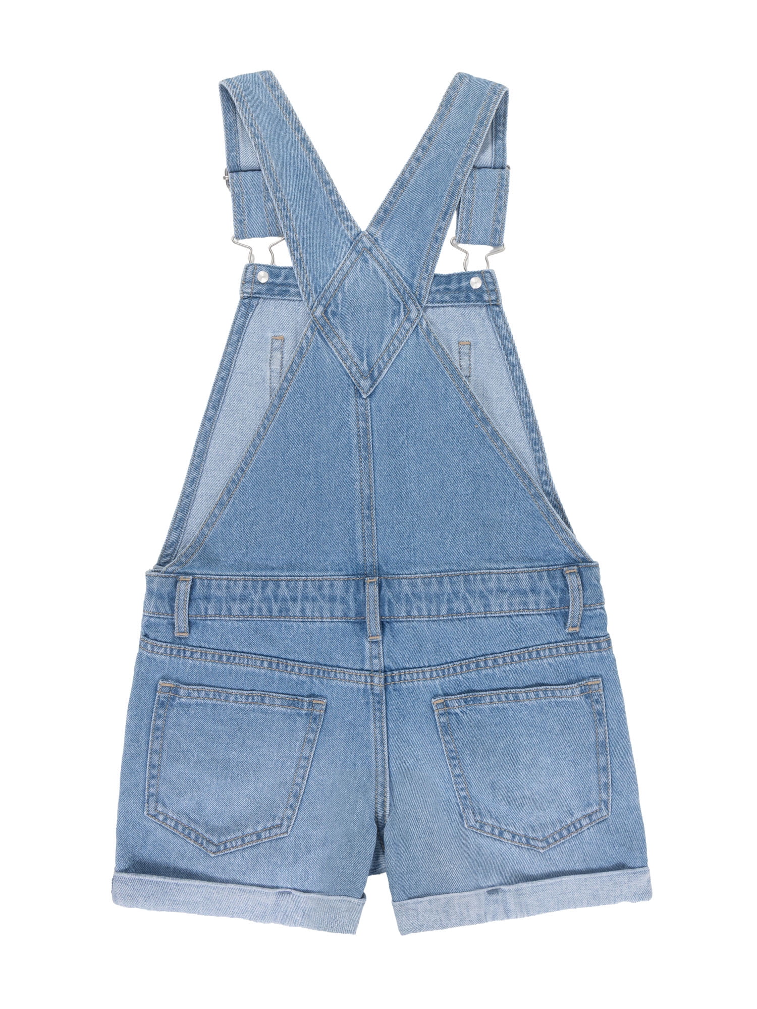 Wonder Nation Girls Denim Shortall, Sizes 4-18