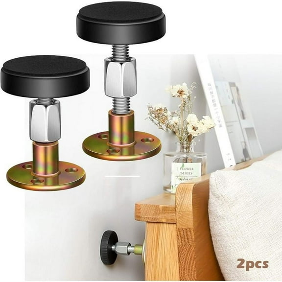 Adjustable Threaded Bed Frame Anti-Shake Tool for Bed, Headboard Stoppers, Prevent loosening Anti-Shake Fixer (46-64mm)