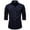 Navy, variant on Men's Jacket Shirts Casual Western Long Sleeve Button Down Shacket Jackets with 2 Flap Pocket Navy