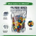 thumbnail image 4 of BELLE KR® 4x6 Mylar Bags for Freeze Dried Candy - Pack Of 100-7.5mil Thick - 1/2 Pint Stand Up Small Clear Mylar Bags with See Through Window for Freeze Drying - Labels Included, 4 of 5