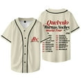 thumbnail image 2 of Quevedo Buenas Noches Tour 2025 Merch Baseball Jacket Tee Women Men V-neck Short Sleeve T-shirts, 2 of 6