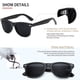 thumbnail image 2 of FEIDUSUN Gafas de sol polarizadas para hombre y mujer, gafas de sol retro negras para conducir, pesca, protección UV, 2 of 6
