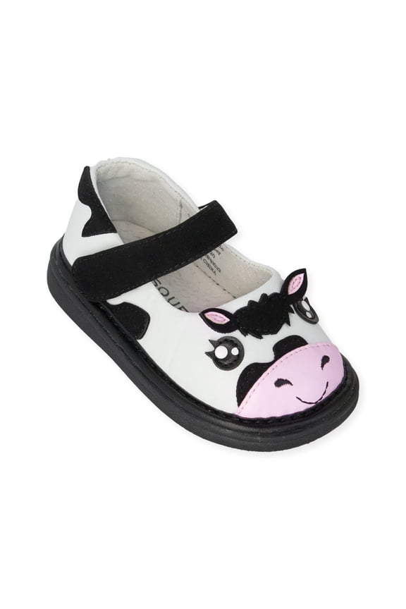 Toddler Squeaky Shoes Bessie Moo Cow