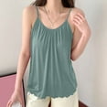 thumbnail image 4 of ameIAEA Womens Pajama Tops Adjustable Straps Sleeveless Sleep Shirts Summer Nightwear Cute Sleepwear, 4 of 7