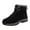 Black, variant on Oyedens Winter Snow Boots for Women Men Waterproof Non Slip Plush Lined Warm Work Combat Boots
