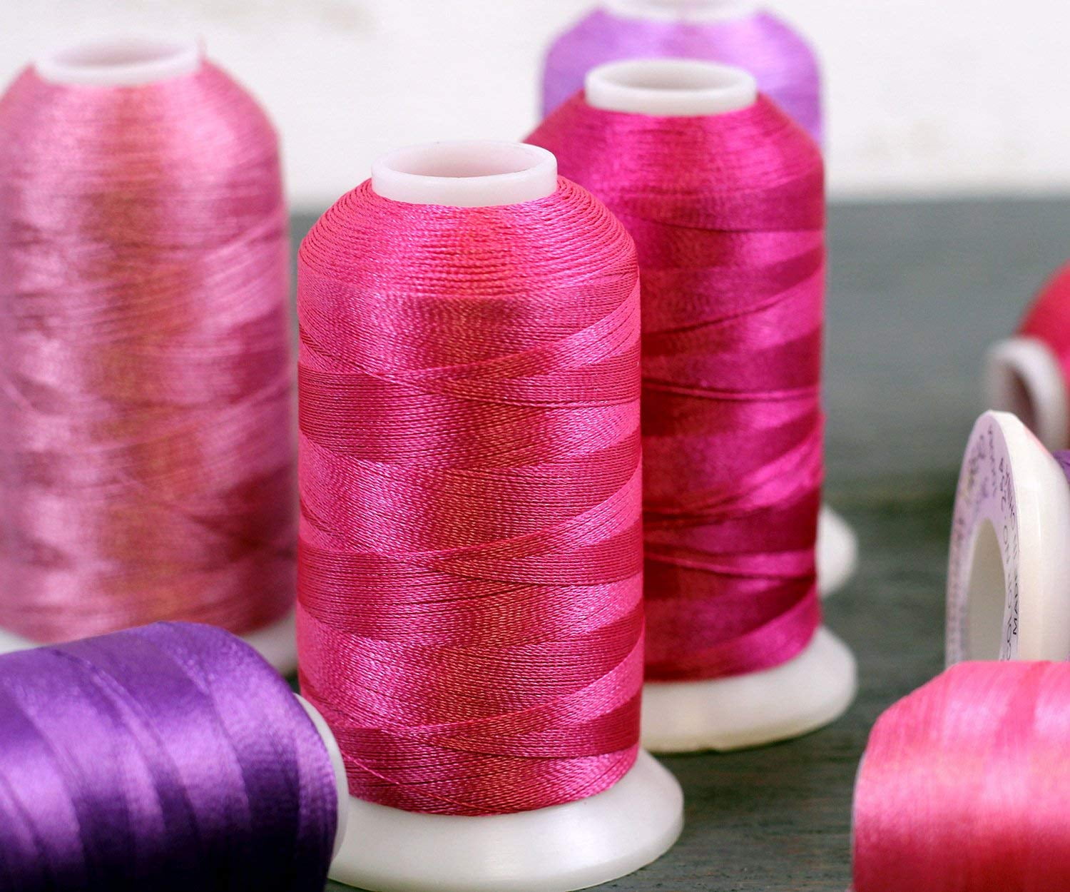 Threadart 80 Spool Polyester Embroidery Machine Thread Sets C&D | 1000M Spools 40wt | For Brother Babylock Janome Singer Pfaff Husqvarna Bernina Machines - 2 Sets Available