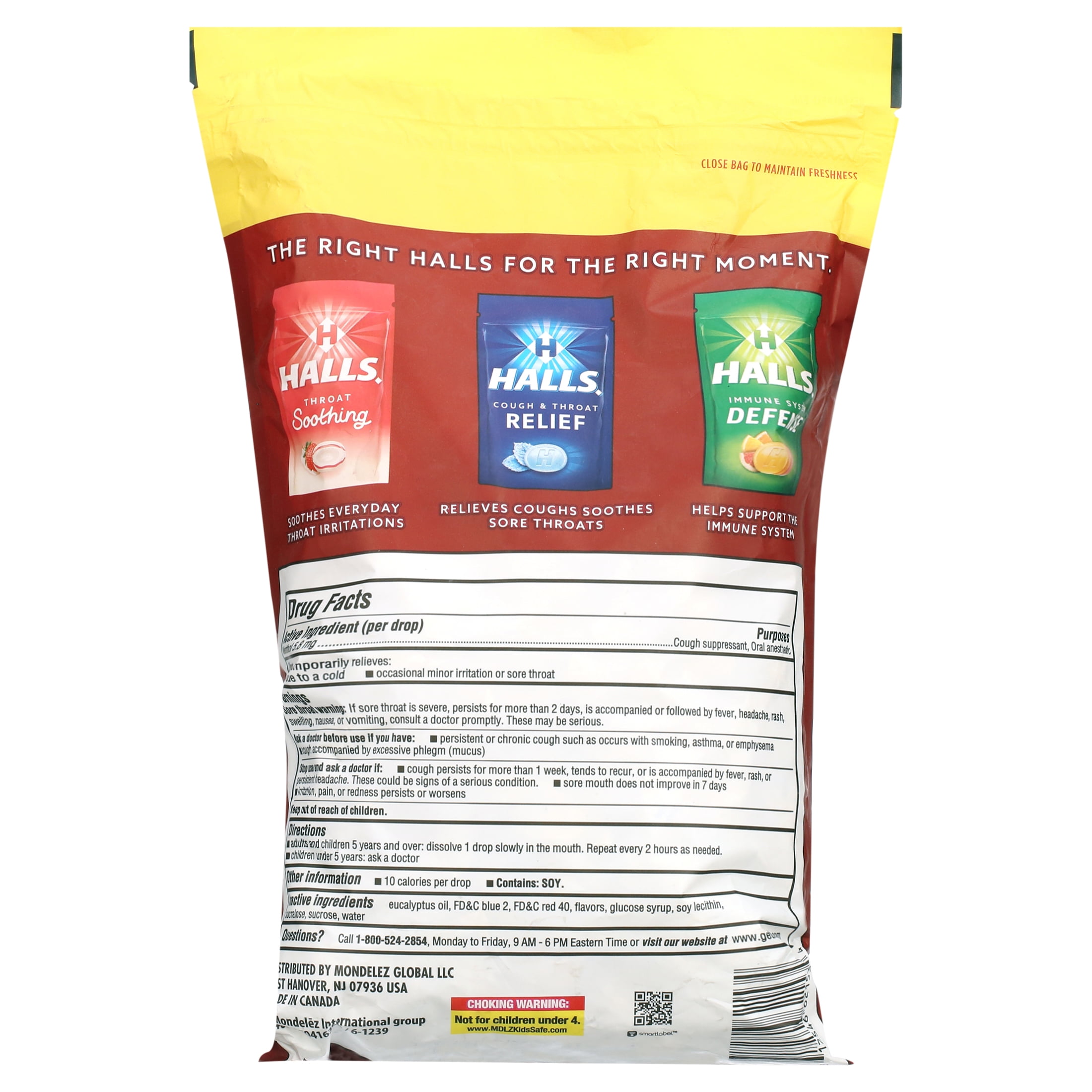 Halls Cough Suppressant/Oral Anesthetic Cough Drops - Cherry (200 Count)