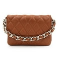 thumbnail image 4 of Premium Small Soft Vegan Leather Quilted Shoulder Bag Crossbody Handbag, 4 of 5