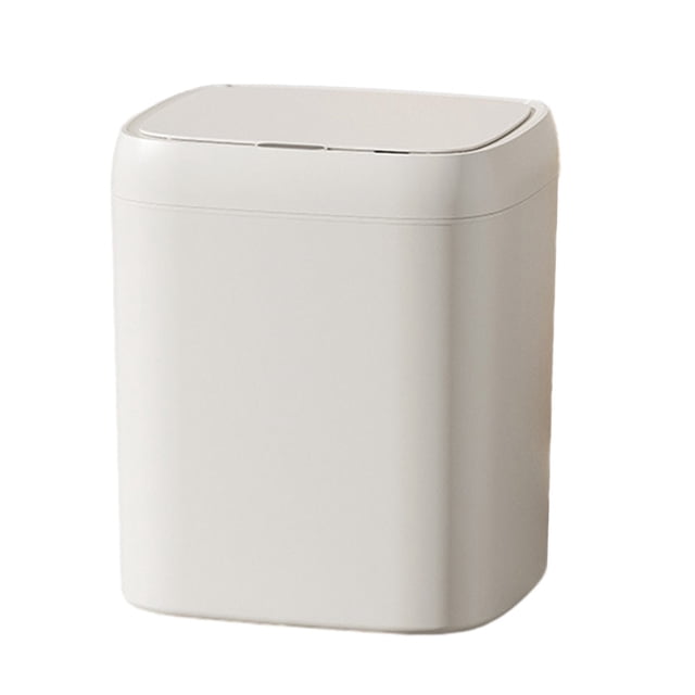 EGNMCR Office Storage & Organization Touchless Sensor Trash Can 13 Liter/3.4 Gallon Small Capacity Trash Can With Lid Sensor Kitchen Bin Recycling For Kitchen/Living Room/Office trash can
